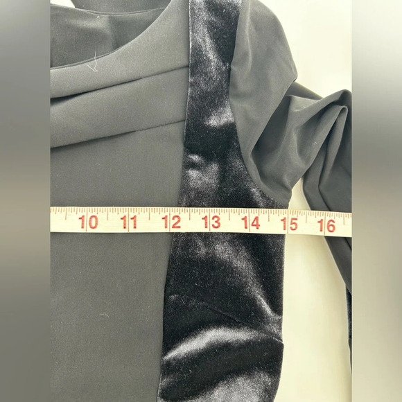 $795  Nwt LA PETITE ROBE DI CHIARA BONI MAYSA VELVET DRESS Black SZ 40/ US 4 - Picture 12 of 16